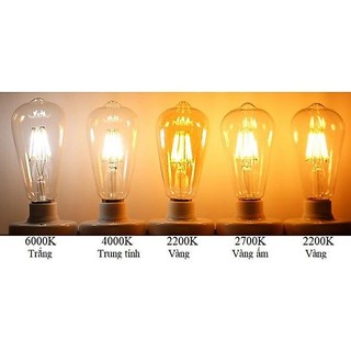 Bóng đèn Led Edison ST64 6W đui E27 HL Lighting