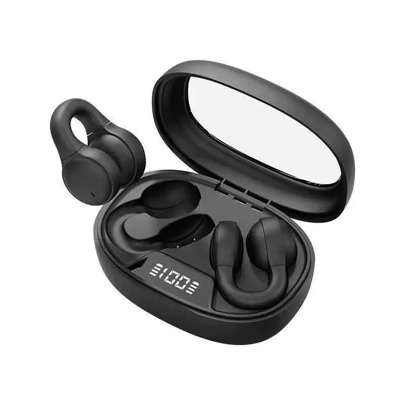 Tai nghe Bluetooth X53 Clip-OnTWS mới, Điều khiển cảm ứng, Giảm tiếng ồn, Màn hình kỹ thuật số chơi 