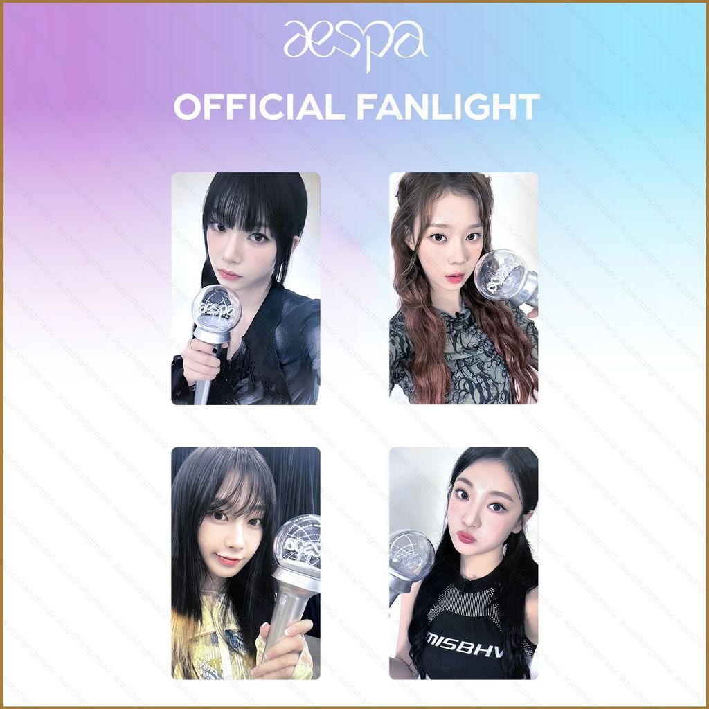 HK2 4 Cái / bộ AESPA Lightstick LOMO thẻ KARINA GISELLE WINTERNING KH2
