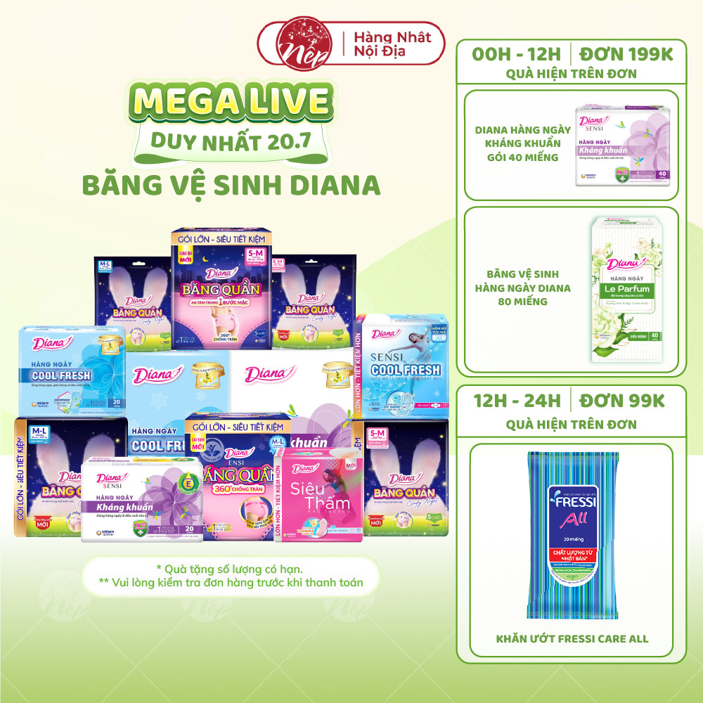 [Tổng] Diana Băng Quần, Diana Sensi, Diana Comfy Night, Băng Hằng Ngày, CoolFresh_nepshop1