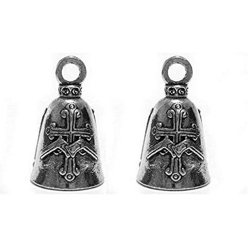 Guardian This Bike Protected Motorcycle Biker Luck Gremlin Riding Bell Hoặc Key Ring (2)