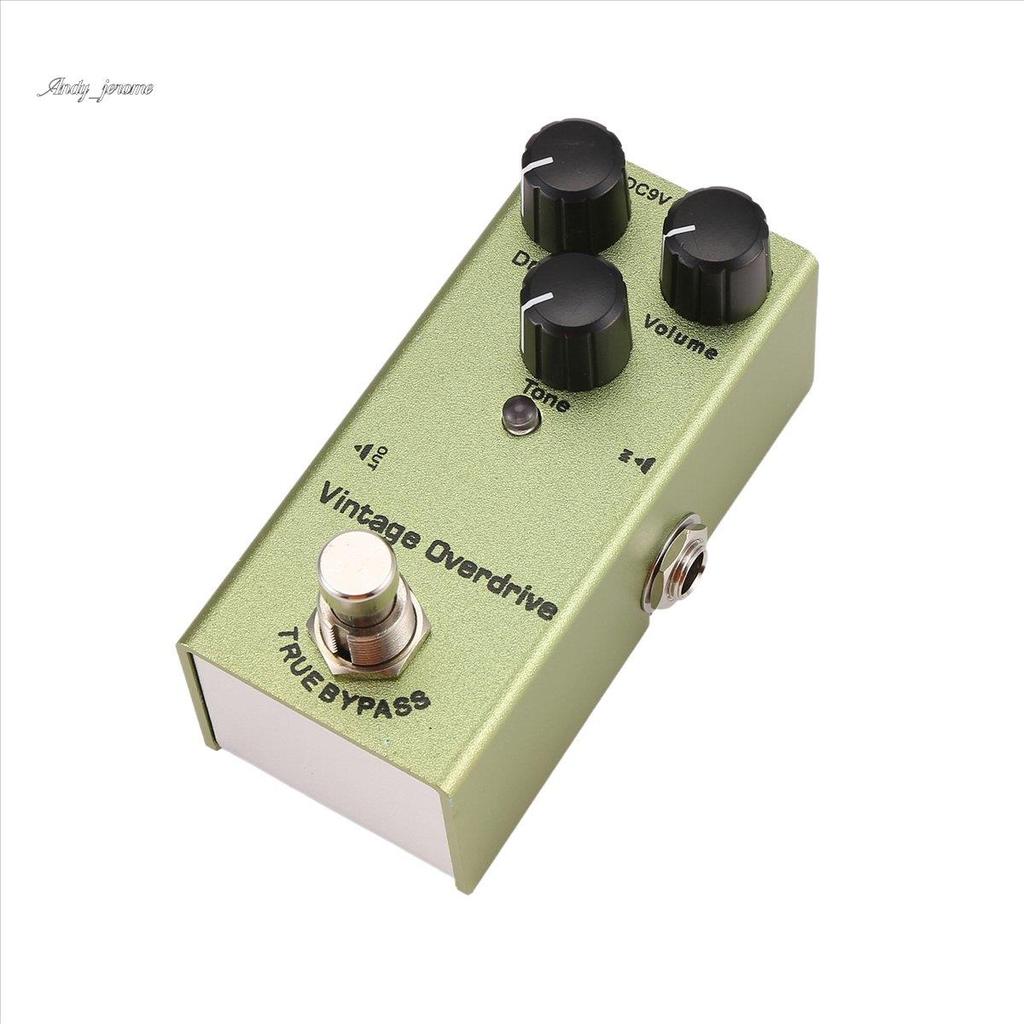 Bàn đạp hiệu ứng đàn guitar điện Mini Bàn đạp đàn guitar điện Vintage Overdrive cho đàn guitar điện