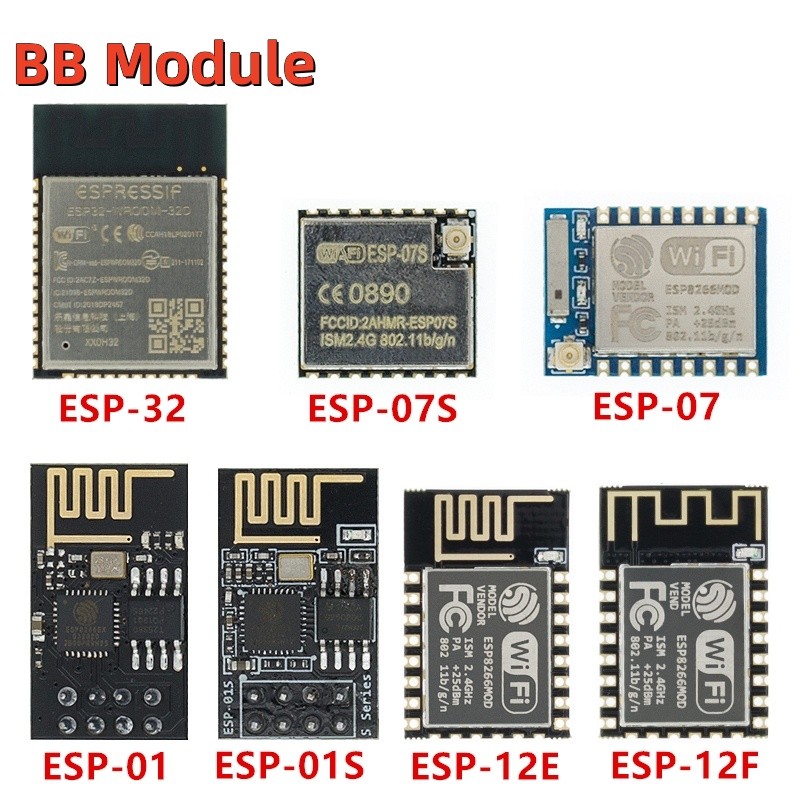 1 Mô-Đun Thu Phát wifi Không Dây esp8266 esp-01 esp-01s esp-01s esp-07 esp-07s esp-12 esp-12e esp-12