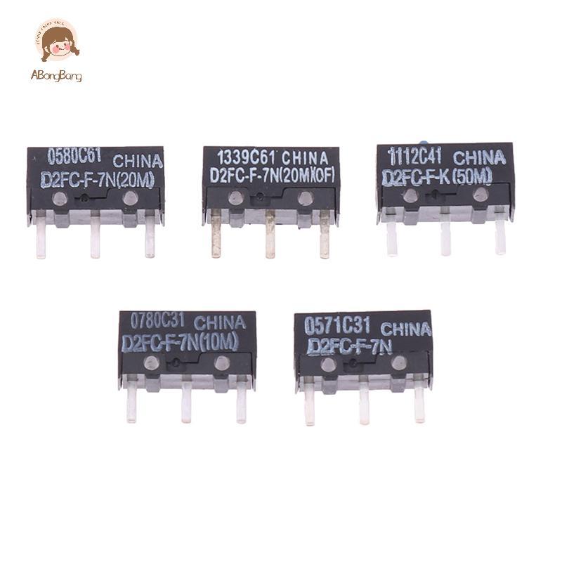 ABongBang 2 Chuột Micro Switch D2FC-F-7N 10M 20M D2FC-F-K (50M) -RZ D2F D2F-01 D2F-01F D2F-L D2F-01L
