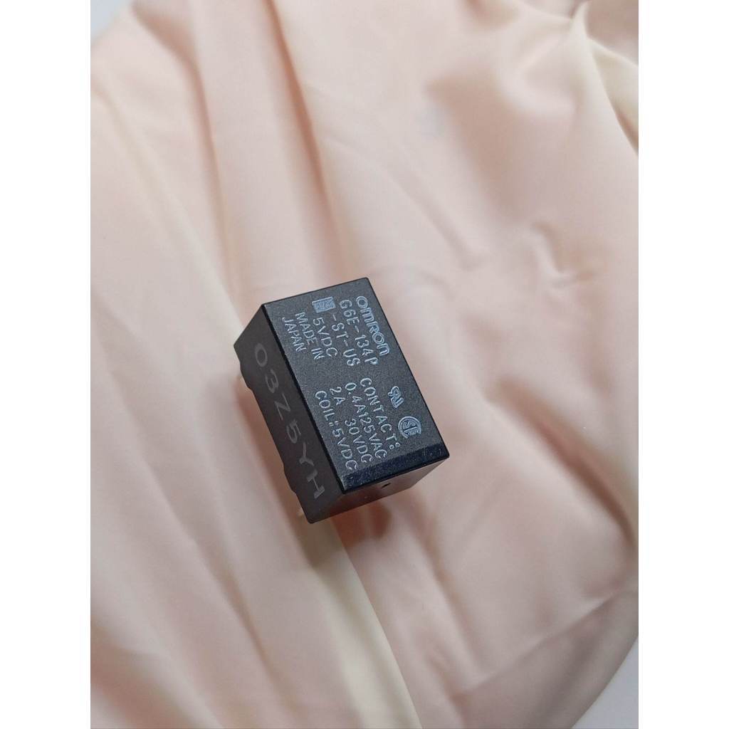 Rơ Le Mới (G6E-134P) 5v 12v 5 Chân 2A Đen Giao Hàng Nhanh