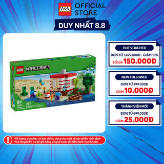 LEGO MINECRAFT 21275 Đồ Chơi Lắp Ráp Pháo Đài TNT Trong Rừng (287 chi tiết)