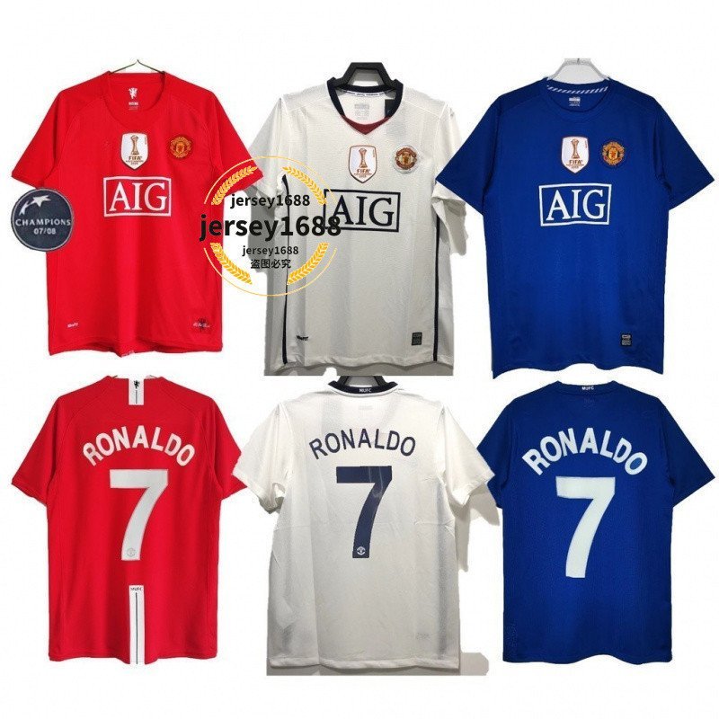 Áo đấu cổ điển mùa giải 2008-09 RONALDO Champions League MAN Áo bóng đá