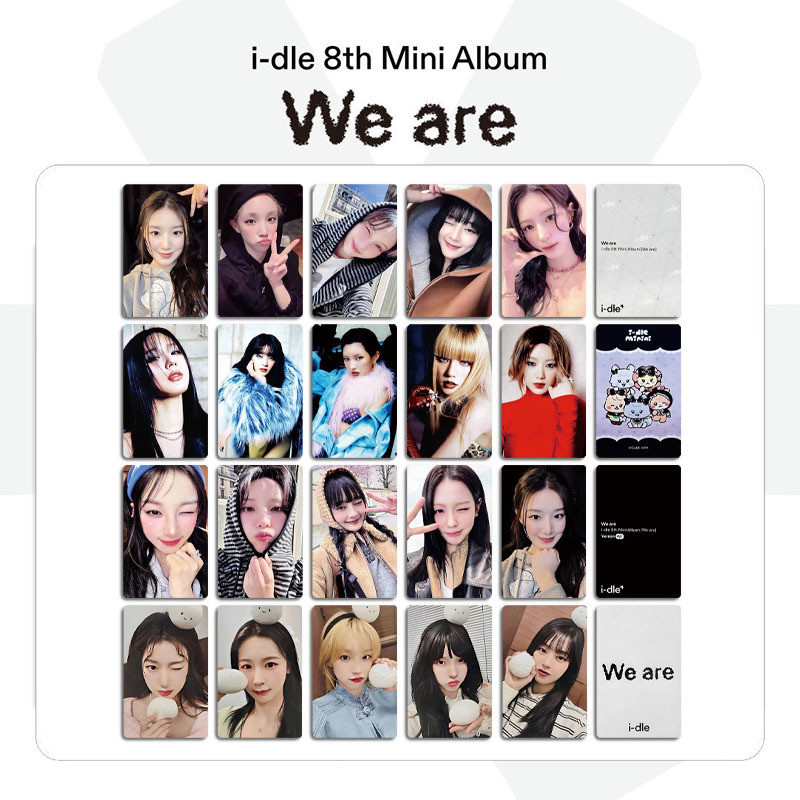 I-DLE < We Are > Thẻ Album Bưu thiếp Thẻ thưởng Polaroid GIDLE Girl Doll Hàng hóa