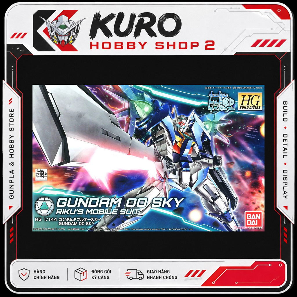 HGBD 1/144 Gundam 00 Sky - Mô hình lắp ráp Bandai
