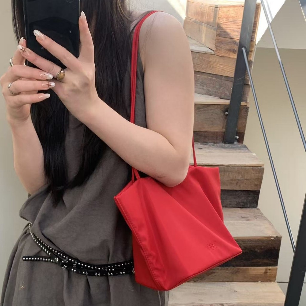 HOOL Nylon bag, mini work tote bag, cute eco-friendly bag, handbag for women