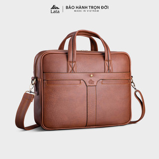 Cặp Công Sở Lata (Thời trang nam basic đựng laptop 14 inch - Cặp da CA34)
