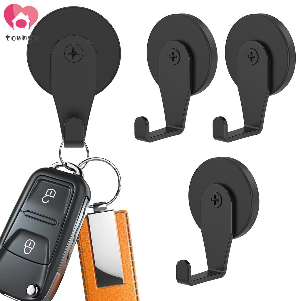 4 Móc Treo Vòng Hoa Từ Tính Cao Su Phủ Vòng Hoa Từ Tính Móc Mỗi Giữ 11 Pounds Cho Kim Loại Cửa Trước