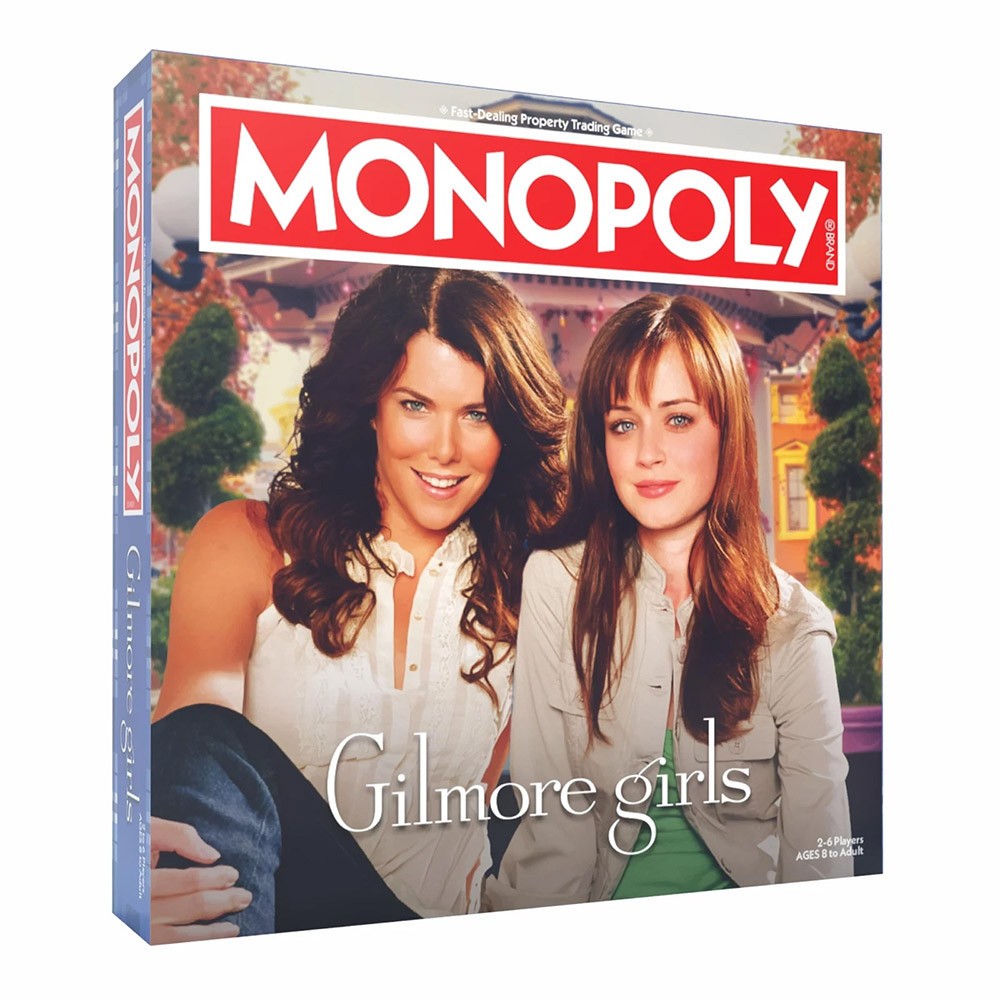 Monopoly Gilmore Girls Edition Board Game, Pop‑Culture Themed Toy For Indoor Family Party Game Activ