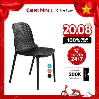 Ghế Nhựa Đúc Cao Cấp Pedralli Chịu Lực Tốt Phong Cách Hiện Đại, 4 Màu - Cobi Home