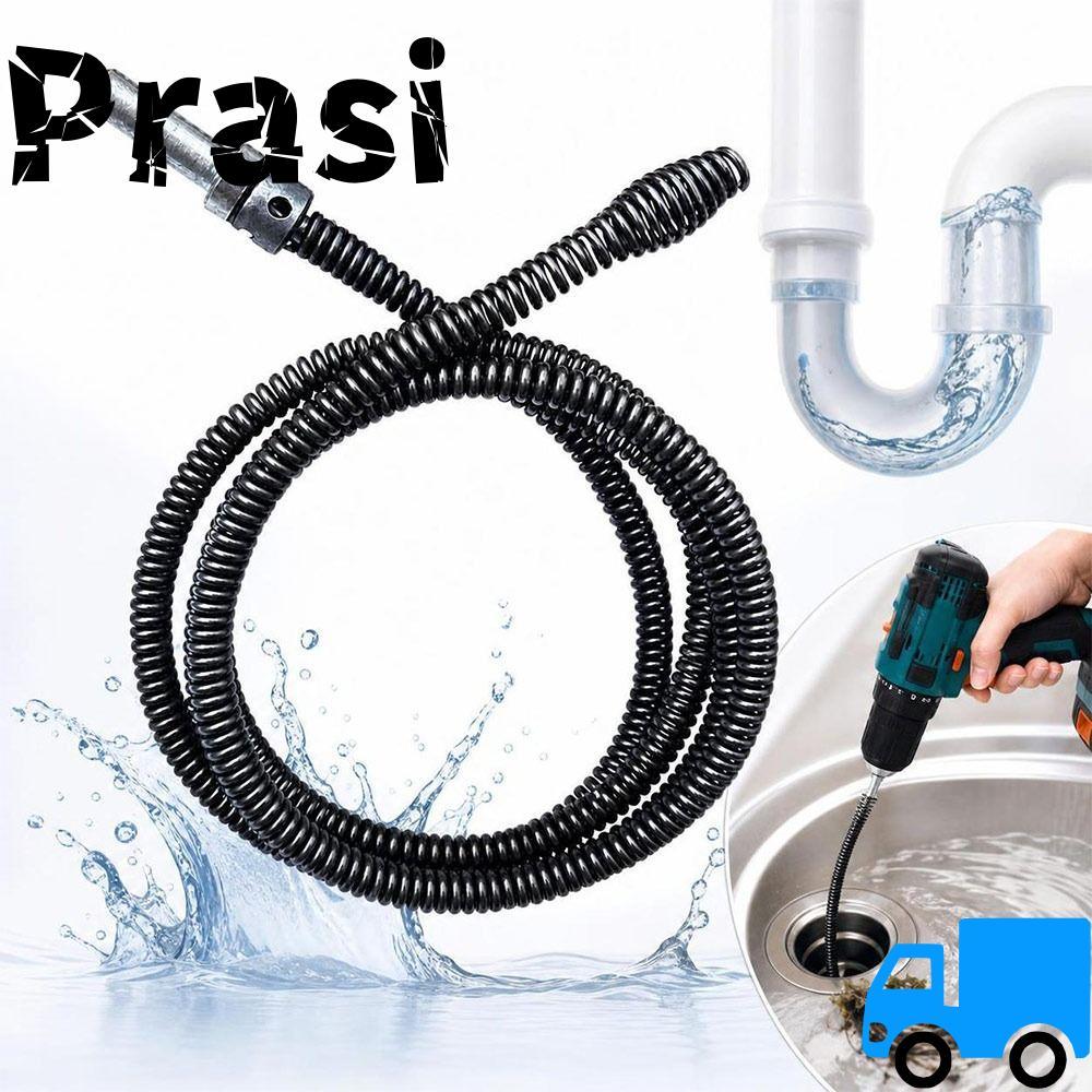 PRASI Plumbing Snake, Đầu xoắn ốc Rắn thoát nước lò xo linh hoạt, Máy khoan chạy bằng thép có thể uố