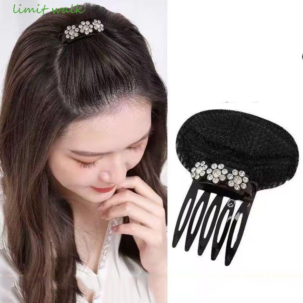 LIMIT WALK Puff Hair Head Cushion, Braid Sponge DIY Hair Stylish Tool, Sweet Flower Invisible Hair C