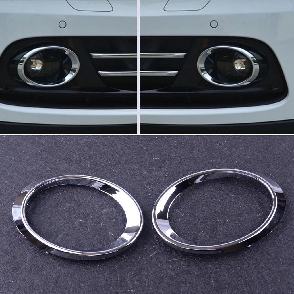 DWCX 2 Chiếc Xe Chrome Trước Sương Mù Đèn Bao Viền Kiểu Dáng Xe Phù Hợp Cho Xe Audi Q5 2010 2011 201