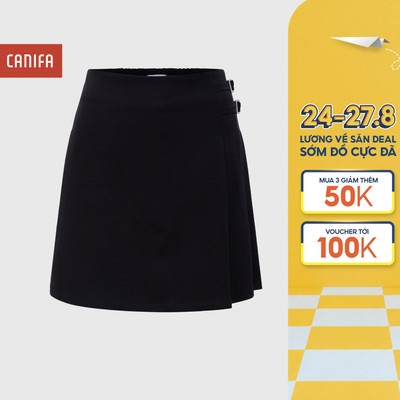 Chân váy nữ CANIFA dáng chữ A vạt xẻ tôn dáng 6KS26S011