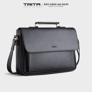 Túi Trita (Thời trang nam nắp gập phối quai trên - Túi đeo chéo da RTN8) Bagsmart