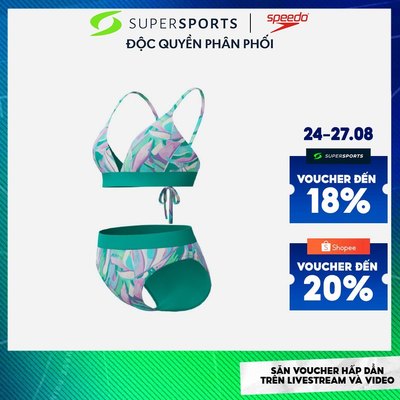 Đồ Bơi Hai Mảnh Nữ Speedo Printed Banded Triangle (Asia Fit) - 8-00440716569 ADS15