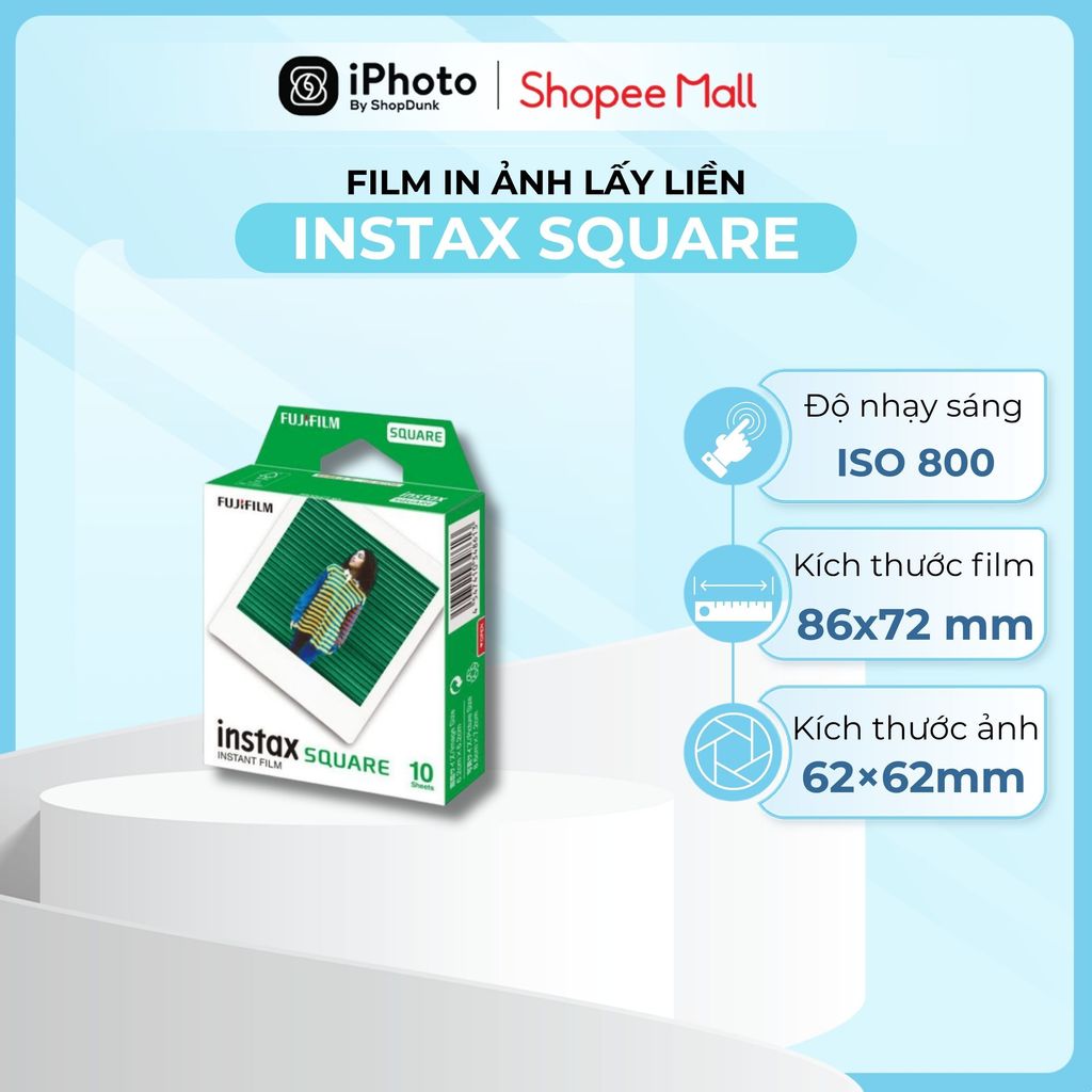 Film Chụp Ảnh Lấy Liền Fujifilm Instax Film Square Chính Hãng - [MINI12/ MINI EVO KHÔNG DÙNG ĐƯỢC]