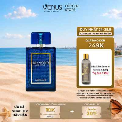 [MUA 1 TẶNG 1] Nước Hoa Nam Diamond Homme hương thơm nam tính, sang trọng 45ml