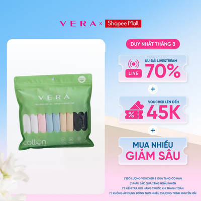 [LIVE] COMBO 10 Quần Lót Nữ VERA Cotton thoáng khí kháng khuẩn - 7166 [Giao màu ngẫu nhiên]
