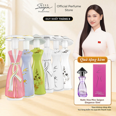 Nước Hoa Nữ MISS VIETNAM Hương Thơm Cao Cấp, Thiết Kế Chai Sứ Ấn Tượng 35ml