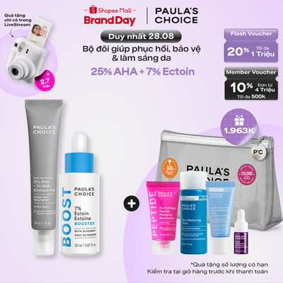 Bộ đôi peel sáng da & phục hồi chuyên sâu 25% AHA + 2% BHA Peel & 7% Ectoin Booster 9560-1370