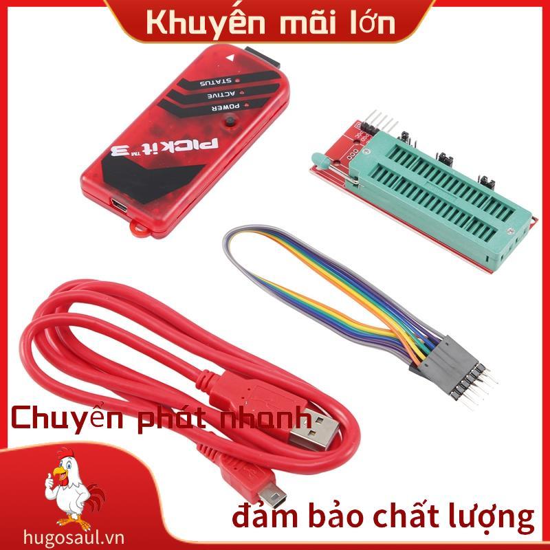 Lập trình viên PICKIT3 + PIC ICD2 PIC Kit Bộ chuyển đổi lập trình 2 / 3 Ghế lập trình đa năng FZ0508