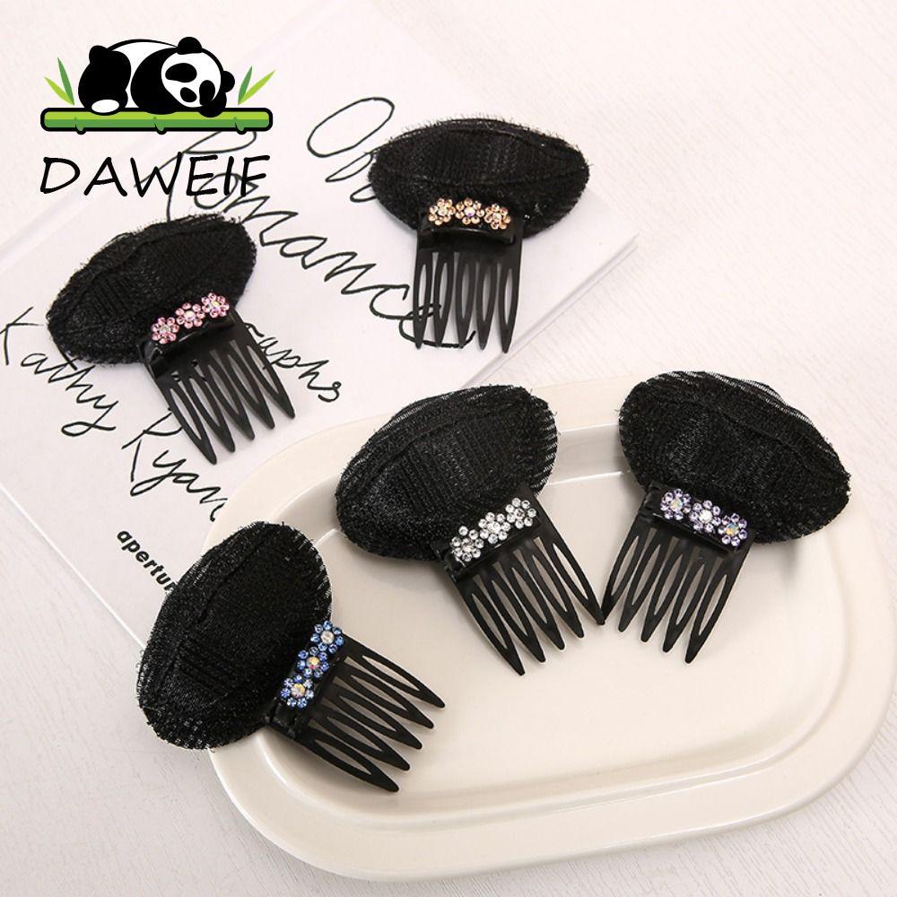 DAWEIF Puff Hair Head Cushion, Braid Sponge DIY Hair Stylish Tool, Sweet Invisible Flower Hair Acces