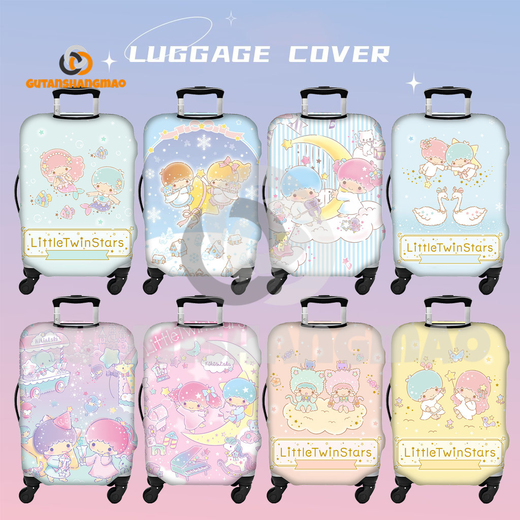 Kiki Lala Luggage Cover Washable Suitcase Protector Anti-scratch Suitcase Cover Fits 18-32 Inch