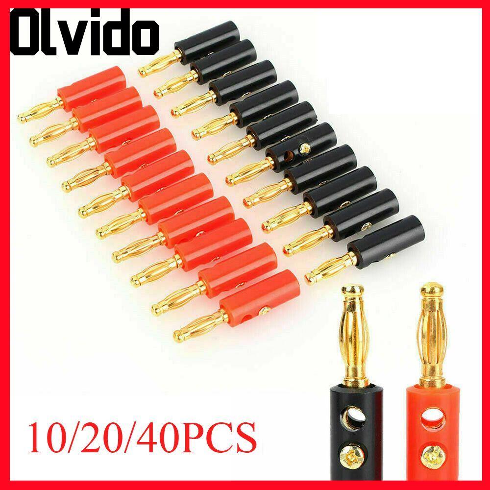 OLVIDO Banana Plug 4mm Phụ kiện loa Jack âm thanh mạ vàng