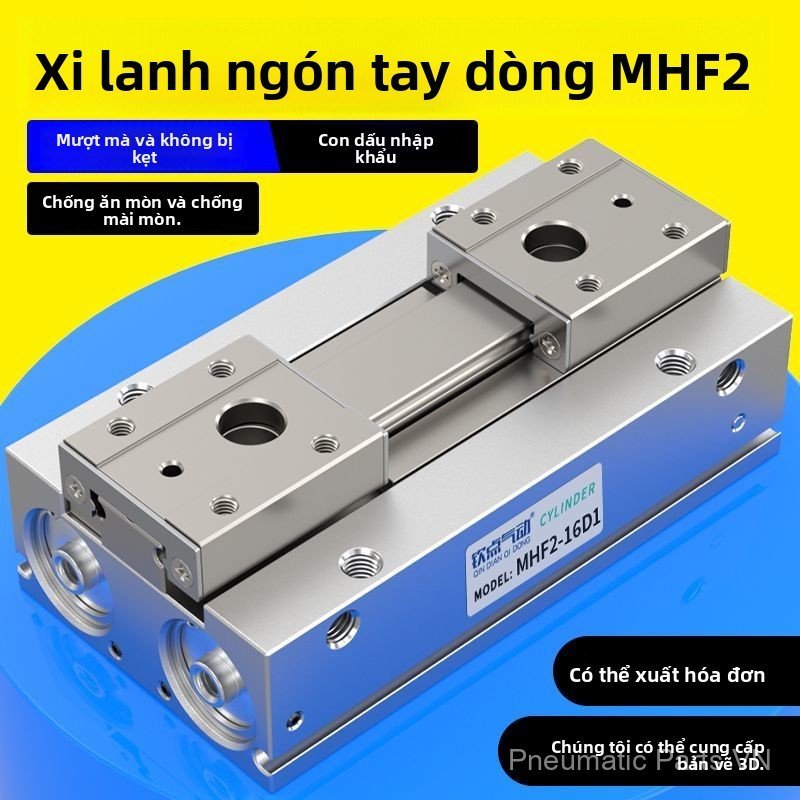 Xi lanh kẹp song song MHF2-8D/12D/16D/20D cho robot, kẹp khí nén chống trượt