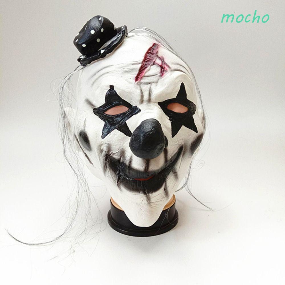 MOCHO Halloween Full Face Mask, Latex Dressing Halloween Clown Facemask, Joker Trang Phục Phụ Kiện F