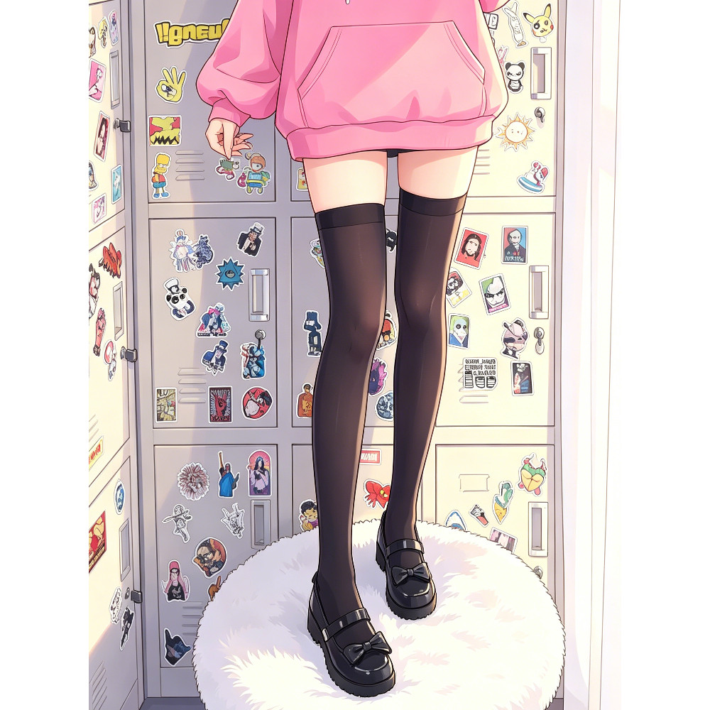 68cm Dài Nhung Trên Đầu Gối Tất Đáy Vớ Đùi Tất lolita lolita lolita Phù Hợp Với Tất