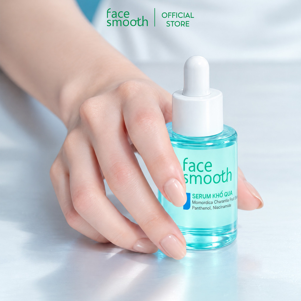 Combo Serum 30ml + Toner 250ml Cho Da Dầu Mụn Facesmooth Khổ Qua - Cấp Ẩm, Làm Dịu, Hỗ Trợ Cải Thiện Da Mụn