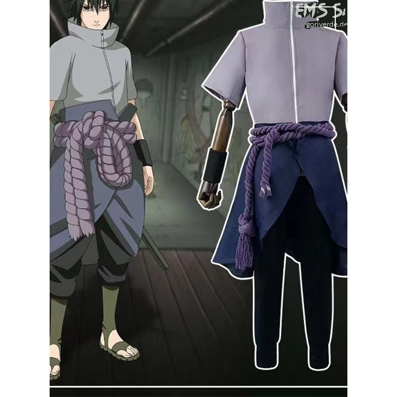 Trang phục cosplay Naruto — Shippuden Sasuke cosplay trọn bộ, anime nhập vai / 2D