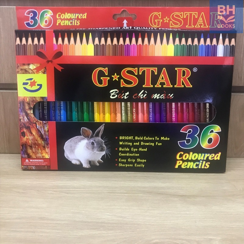 Bút chì màu GSTAR- Hộp đỏ- 12 màu Ngắn/ 12 màu Dài/ 18 Màu/24 Màu [Bảo Hân Bookstore]
