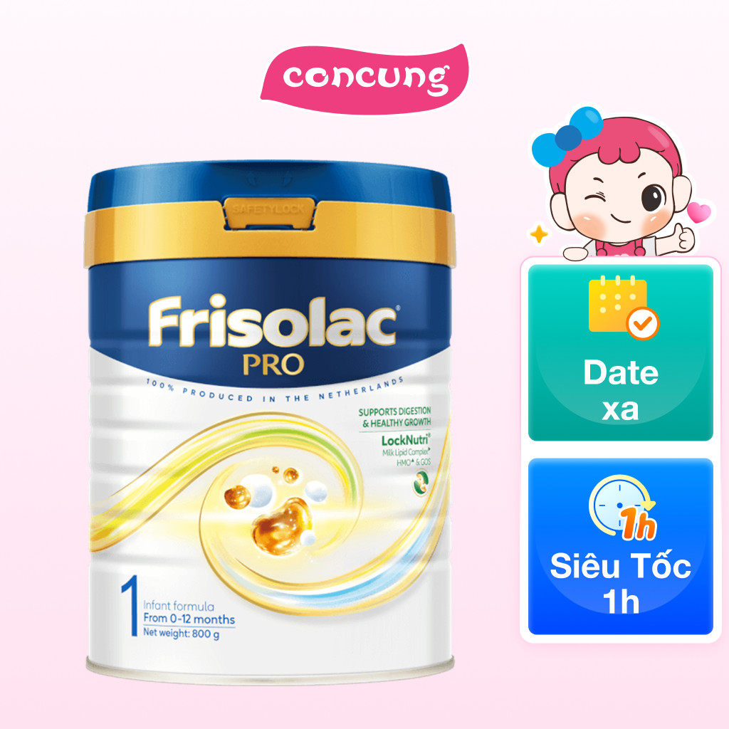 Sữa Bột Frisolac Pro 1 800g  cho trẻ từ 0 -12 tháng tuổi