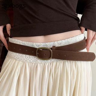 Thắt lưngSZXBOGS da lộn thiết kế sang trọng cổ điển, phù hợp phong cách doanh nhân