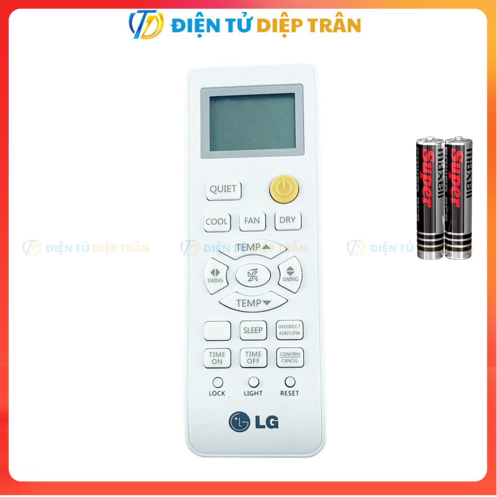 Điều khiển điều hòa LG Mã 03 Hàng Zin Nút Cam, remote máy lạnh LG - Tặng kèm pin - TT.Store_vn
