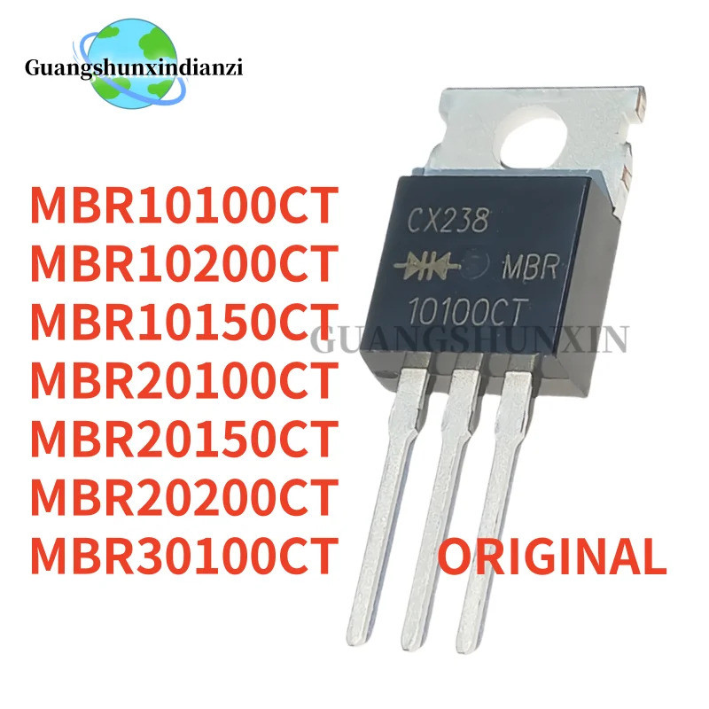 5 Chiếc MBR10100CT MBR10200CT MBR10150CT MBR20100CT MBR20150CT MBR20200CT MBR30100CT TO-220 Hiệu Ứng