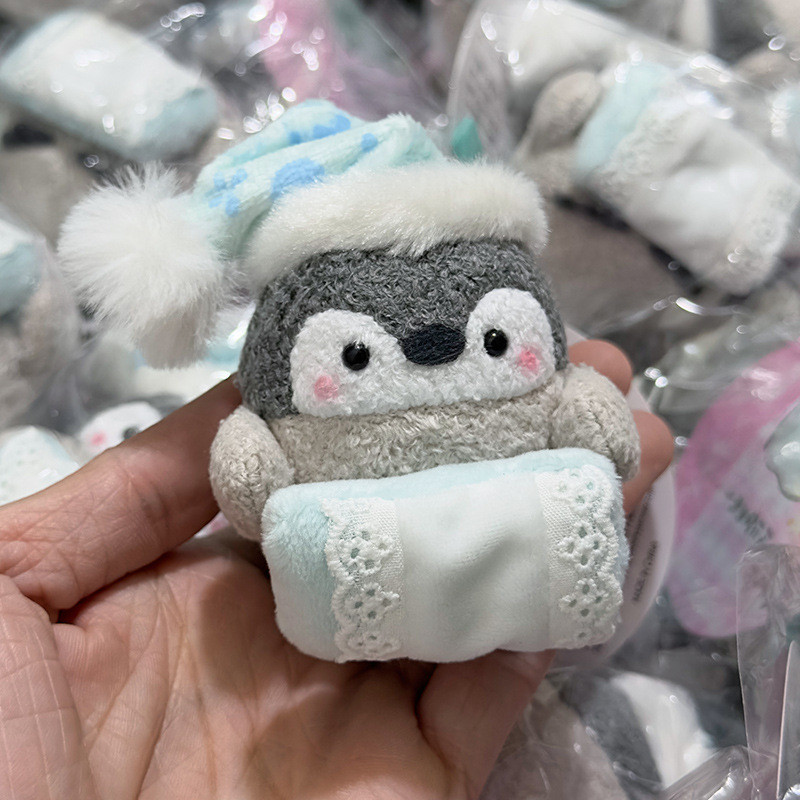 Năng Lượng Tích Cực Bộ Đồ Ngủ Chim Cánh Cụt Nhỏ Kéo Sốc Mặt Dây Chuyền Dễ Thương Sang Trọng Búp Bê H