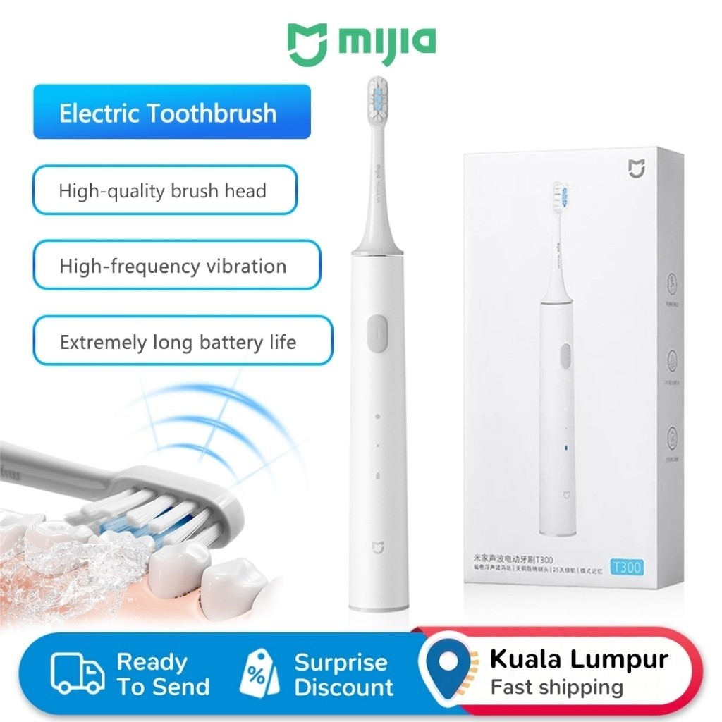 Xiaomi Mijia Sonic Electric Toothbrush T300 Highly Efficient Deep Clean Waterproof Rechargeable