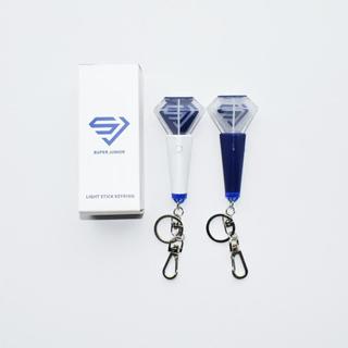 Kpop Idol Super Junior Hỗ trợ Mini Lightstick Móc khóa SJ Glow Stick Bag KeyChain Siwon Donghae