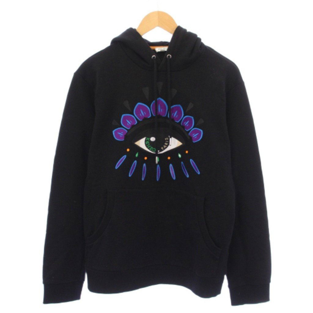 kenzo Áo Hoodie nam nữ in họa tiết màu đen dài tay 1030