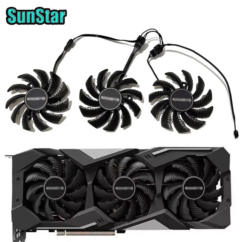 I 'New PLD08010S12HH 78MM 4PIN 0.35A Quạt Làm Mát Card Video, Dành Cho Gigabyte RTX 2060 2070 2080 2