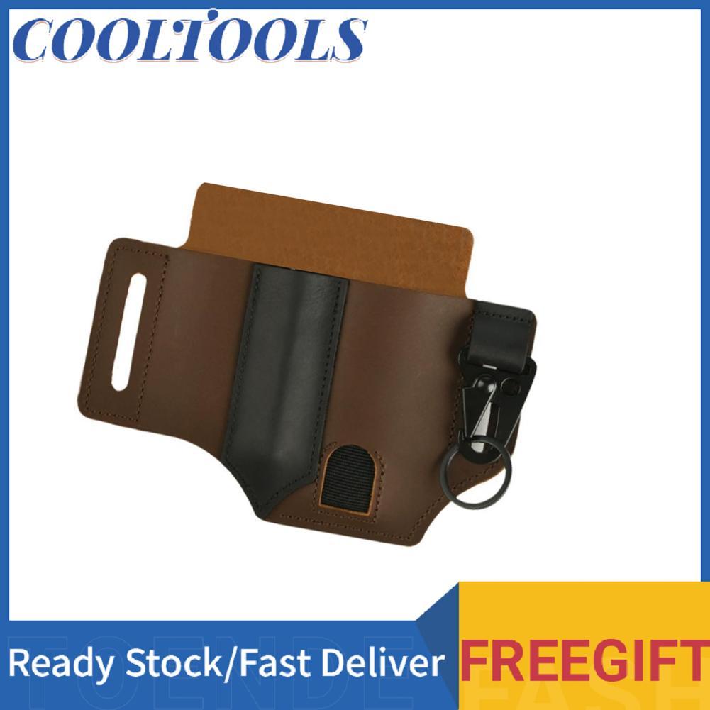 Coo TOPINCN Leather Tool Holster Đa chức năng Belt Organizer để lưu trữ Đèn pin Bút móc khóa với thi