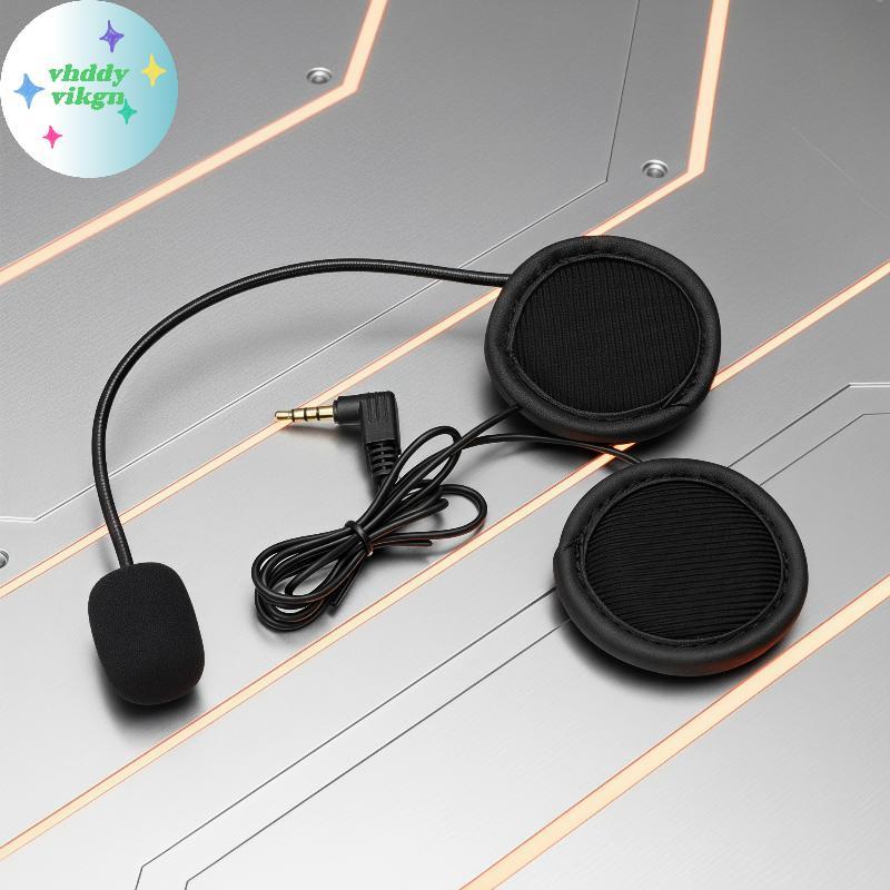 VHDD Thay Thế Tai Nghe Xe Máy 3.5 Mm Có Kẹp Giữ Có Thể Điều Chỉnh Cho EJAAS Xinowy V4 V6 Inte System
